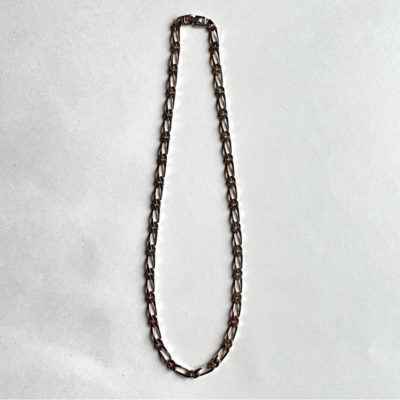 Monet Silverplated Large Link Chain Necklace - 19” - Picture 3 of 5